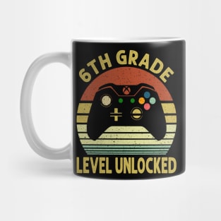 6th Grade Level Unlocked First Day of School Video Gamer Mug